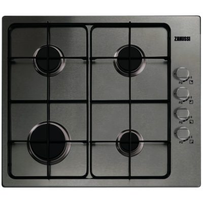 Zanussi ZGG62444SA 60cm 4 Burner Gas Hob in Stainless Steel Zanussi ZGG62444SA 60cm 4 Burner Gas Hob in Stainless Steel